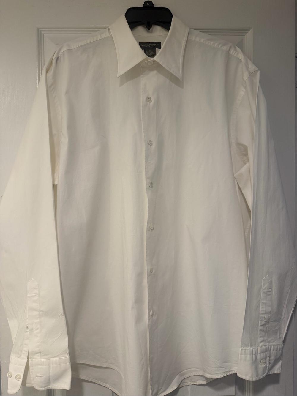 Banana Republic White Men's Dress Shirt - Classic Button-Up